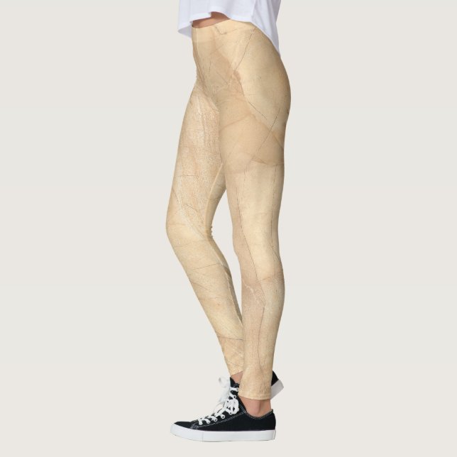 Beige Marble Stone Leggings (Links)
