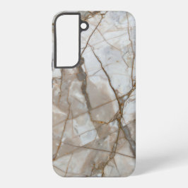 Beige Marble with Gold Veins – Elegant Design Samsung Galaxy Hülle