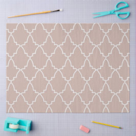 Beige marokkanische Gittermuster Seidenpapier