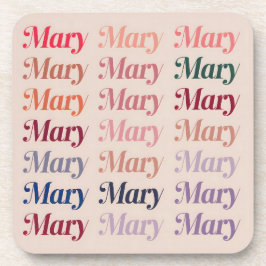 Beige Mary Plastic Untersetzer Set