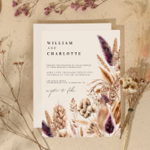 Beige Mauve Bohemisch Greenery Hochzeit in Urlaubs