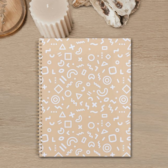 Beige Memphis Muster Planer (Von Creator hochgeladen)