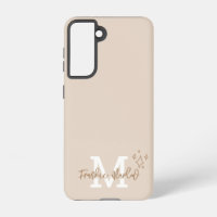 Beige Minimal Moderner Name des ersten Monogramms