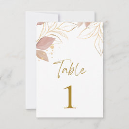 Beige Minimalistische Kartennummer Dankeskarte