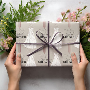 Beige minimalistischer Brautparty Süß Geschenkpapier