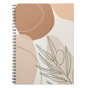 Beige minimalistisches neutrales Boho-druckbares S Notizblock