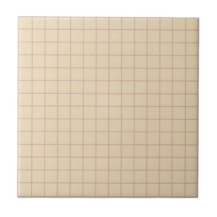 Beige mit rosa und Lila hintergrundgekreuztes Must Fliese
