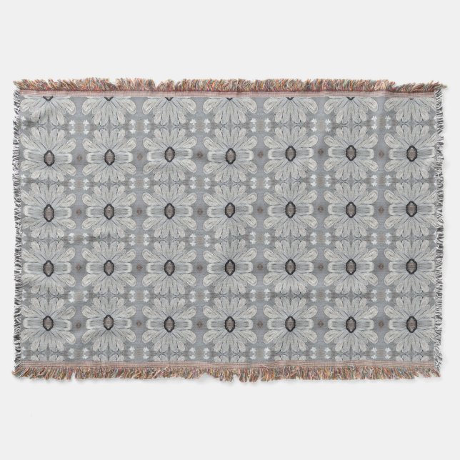 Beige mit weißer Kegeldecke Decke (Vorderseite)
