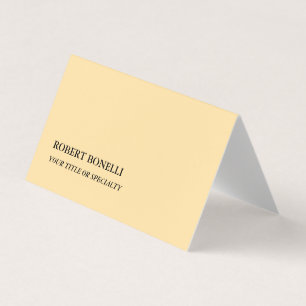 Beige Moderne stilvolle Minimalistische Einzigarti Visitenkarten