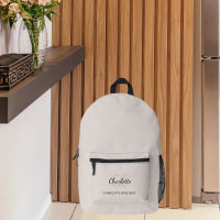Beige Monogramm-Initialen Name modern