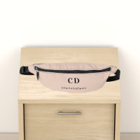 Beige Monogramm-Initialnamen