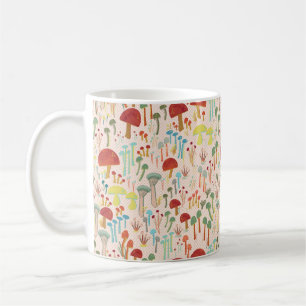 Beige Mushroom-Wald Kaffeetasse