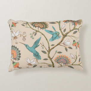 Beige nahtlose Muster mit stilisierten Blume und b Dekokissen