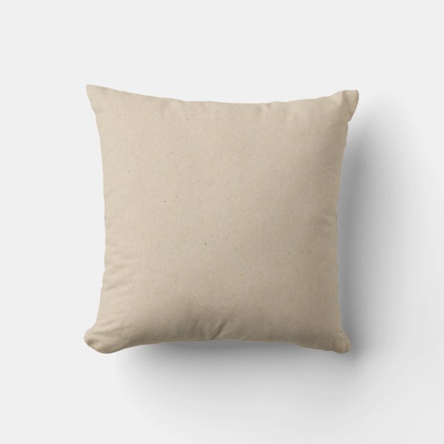 Beige Naturwirbelkissen Kissen (Vorderseite)