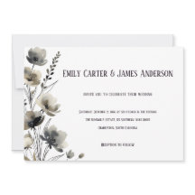 Beige Neutral Floral Wedding