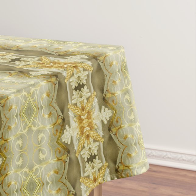 Beige neutrale Erde des griechischen Tischdecke (Beispiel)