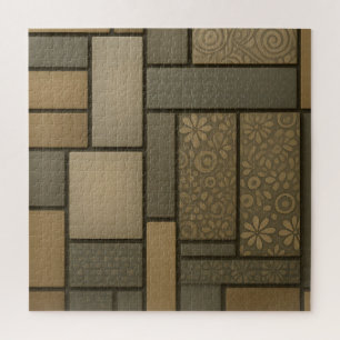 Beige neutrale Fliesen Mosaikmuster