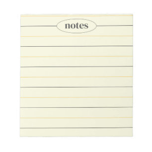 Beige Notes Schickes & Modernes Schreibwarenset Notizblock