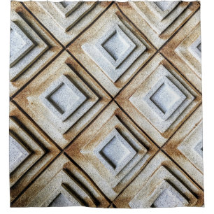 Beige Oberfläche Duschvorhang