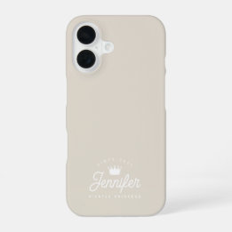 Beige Pilates Princess Trendy Chic iPhone 16 Hülle