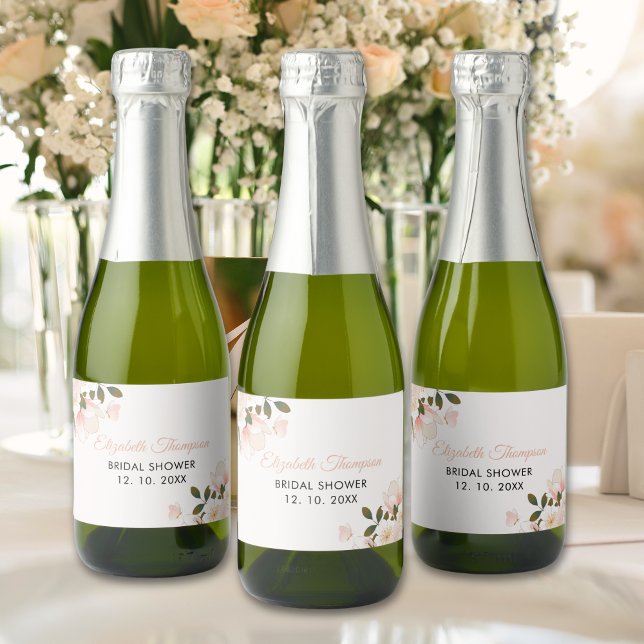 Beige Pink Floral Pattern Bridal Shower (Von Creator hochgeladen)