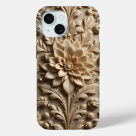Beige Relief Bloom iPhone / iPad Gehäuse Case-Mate iPhone Hülle