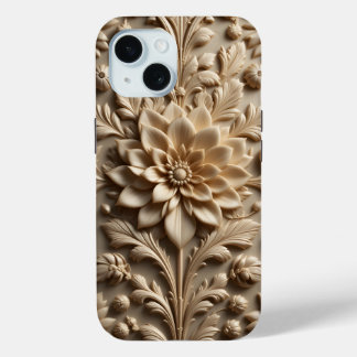 Beige Relief Bloom iPhone / iPad Gehäuse Case-Mate iPhone Hülle