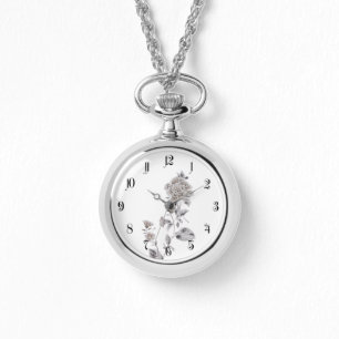 Beige Rose Armbanduhr