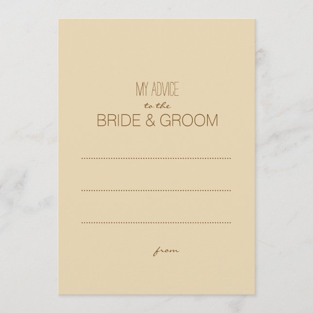 Beige Rustique Mon Conseil À La Balise Couple (Devant)