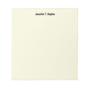 Beige Schlicht Einfach Professionell Modern Minima Notizblock