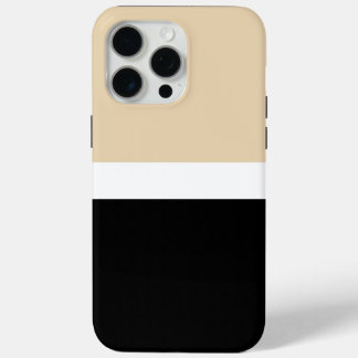 Beige Schwarz Abstrakter Streifen Case-Mate iPhone Hülle