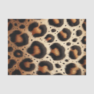 Beige & schwarzer Leopardenfell-Tierdruck Punkte Seidenpapier