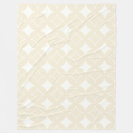Beige Shippo-Muster Fleecedecke