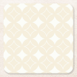 Beige Shippo-Muster Rechteckiger Pappuntersetzer