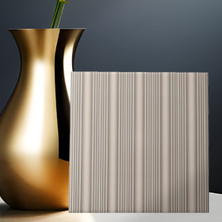 Beige Skulptur Streifen Keramik Tile Fliese