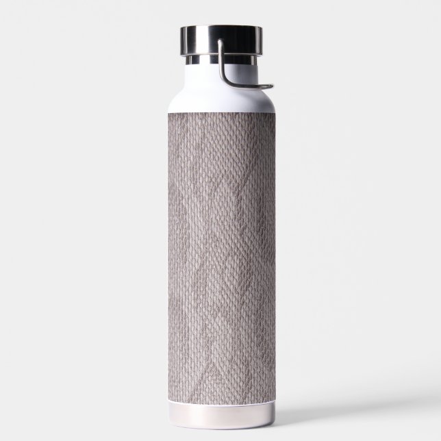 Beige Snakeskin Muster Wasserflasche Trinkflasche (Links)