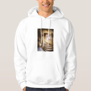 Beige spiralförmige Treppe, Frankreich Hoodie