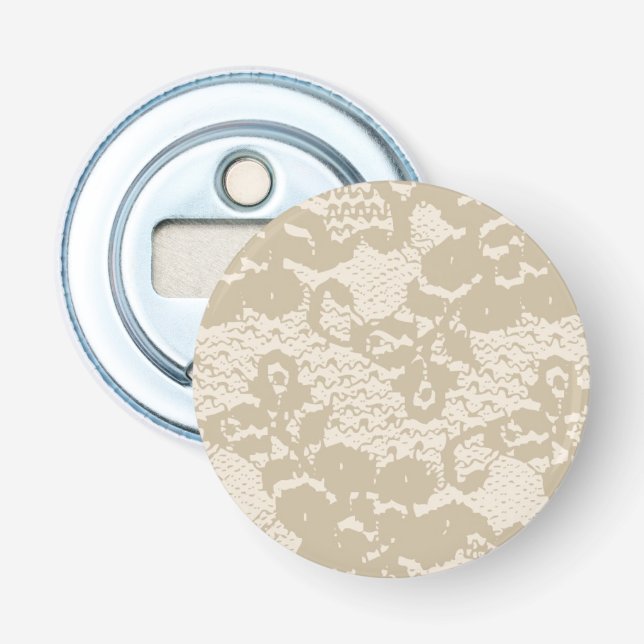 Beige Spitze Flaschenöffner (Vorderseite)