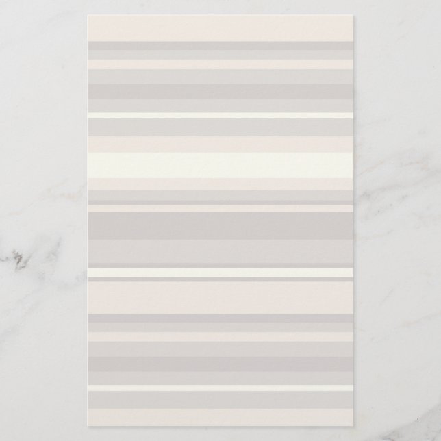Beige Streifen Briefpapier (Vorderseite)