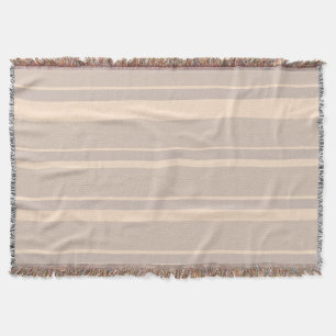 Beige Streifen Decke