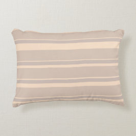 Beige Streifen Dekokissen
