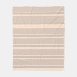 Beige Streifen Fleecedecke
