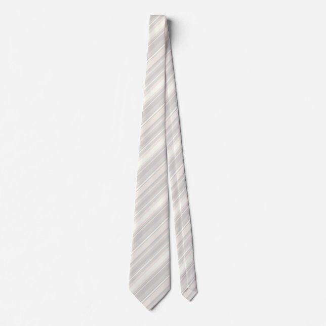 Beige Streifen Krawatte (Vorderseite)