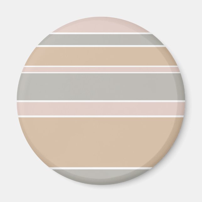 Beige Streifen Magnet (Vorne)