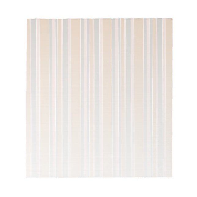 Beige Streifen Notizblock (Vorderseite)