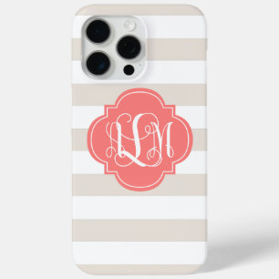 Beige Streifen und Korallenmonogramm title_seo2