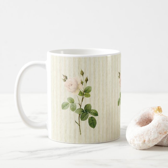 Beige Stripe Tasse (Mit Donut)