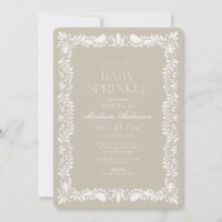Beige Talavera Fliese Spanische Fiesta Baby Shower