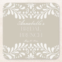 Beige Talavera Tile Spanish Fiesta Bridal Brunch