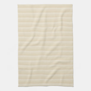 Beige TAN-Farbstreifen-Muster Küchentuch
